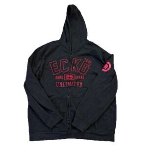 Vintage ECKO Unltd Red Hoodie Sweatshirt Size XXL Y2K Street Graphic